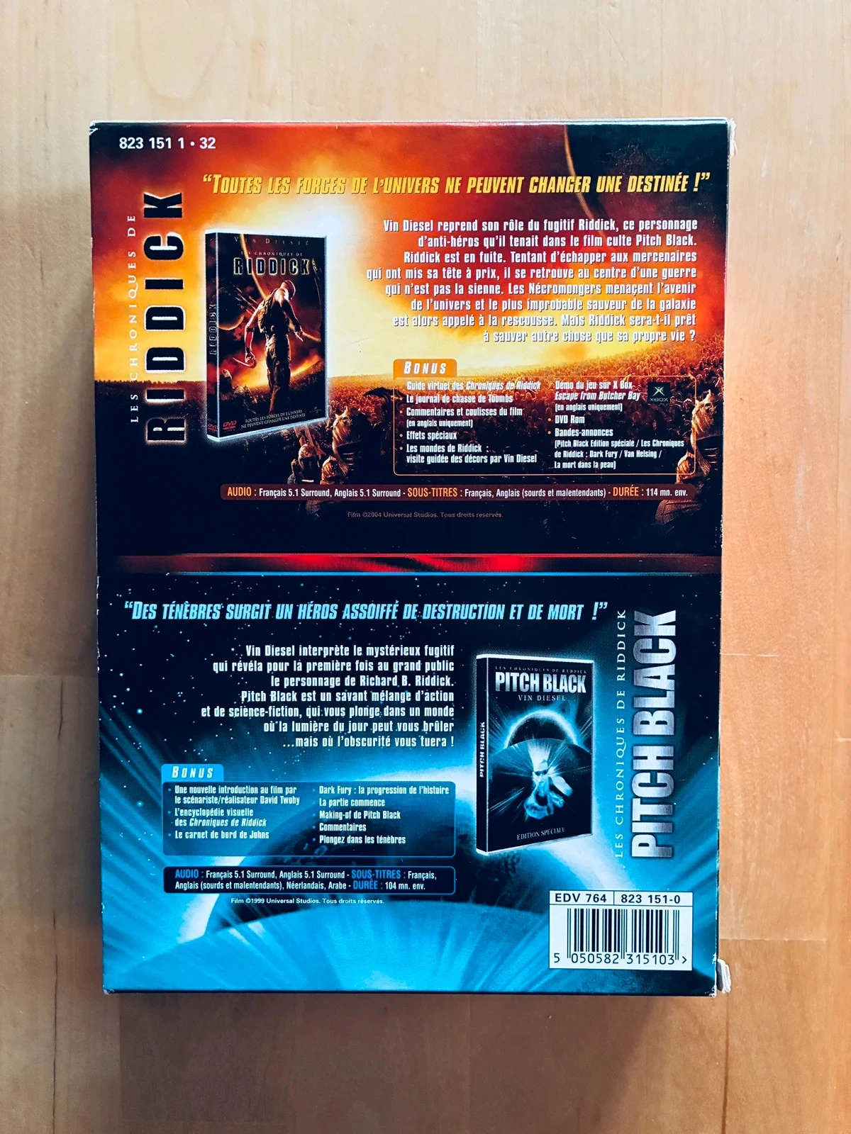 Coffret 2 DVD Pitch Black e As Crônicas de Riddick. – photo 2